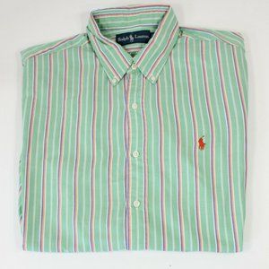 Vintage Ralph Lauren Stripped Button Up Shirt XXL